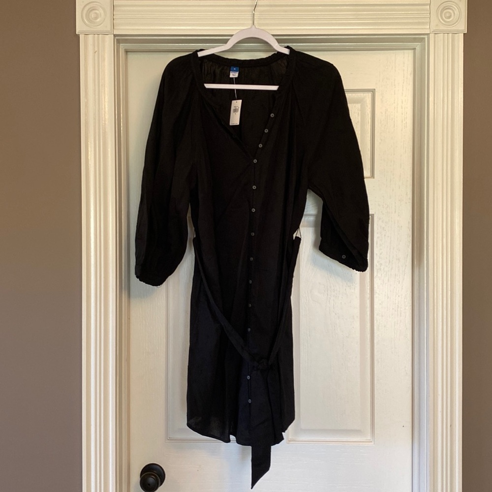 Old Navy belted, button up dress